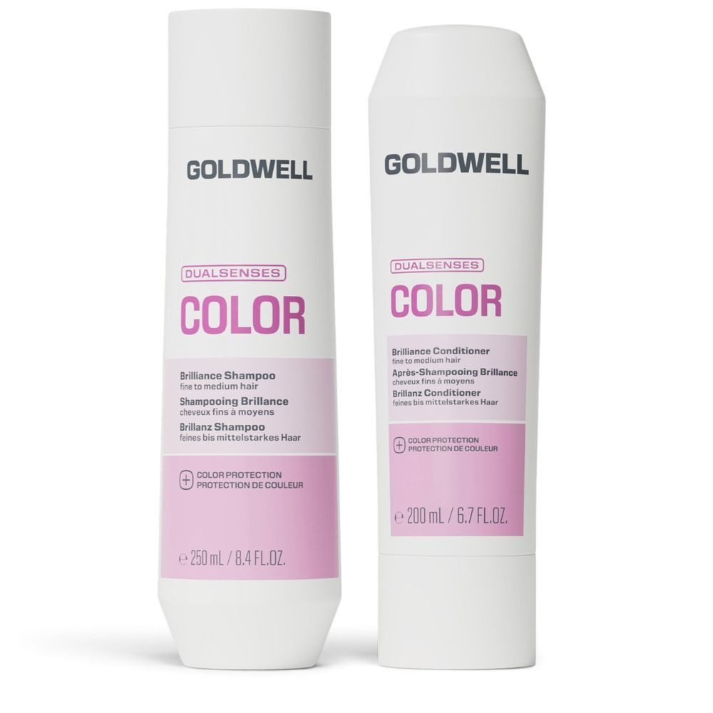 Goldwell Haarpflege-Set Dualsenses Color Brillanz Set - Shampoo 250ml + Conditioner 200ml