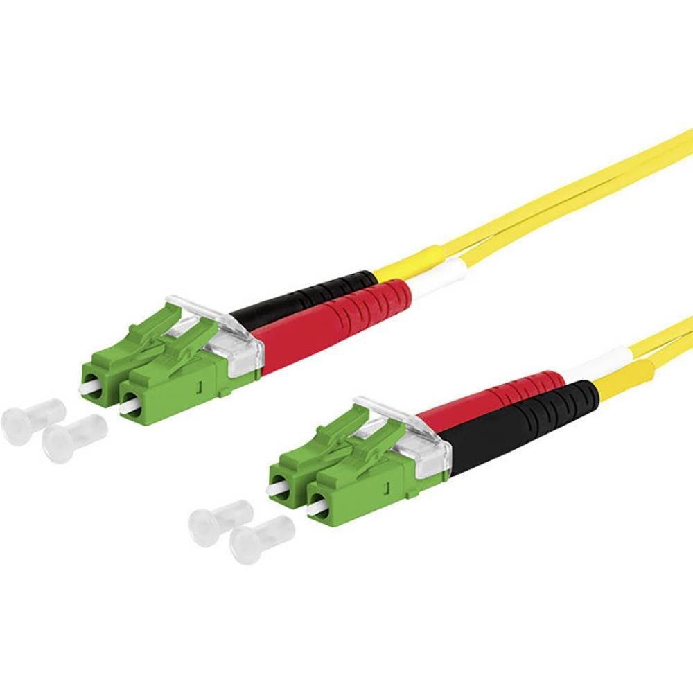 OpDAT Patchkabel LC-D APC/LC-D APC OS2, 1.0 m Glasfaserkabel