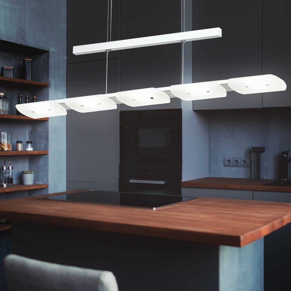 etc-shop LED Pendelleuchte, Pendelleuchte Küchenlampe LED LED-Leuchtmittel Warmweiß, Hängeleuchte Höhenverstellbar verbaut, fest Hängelampe