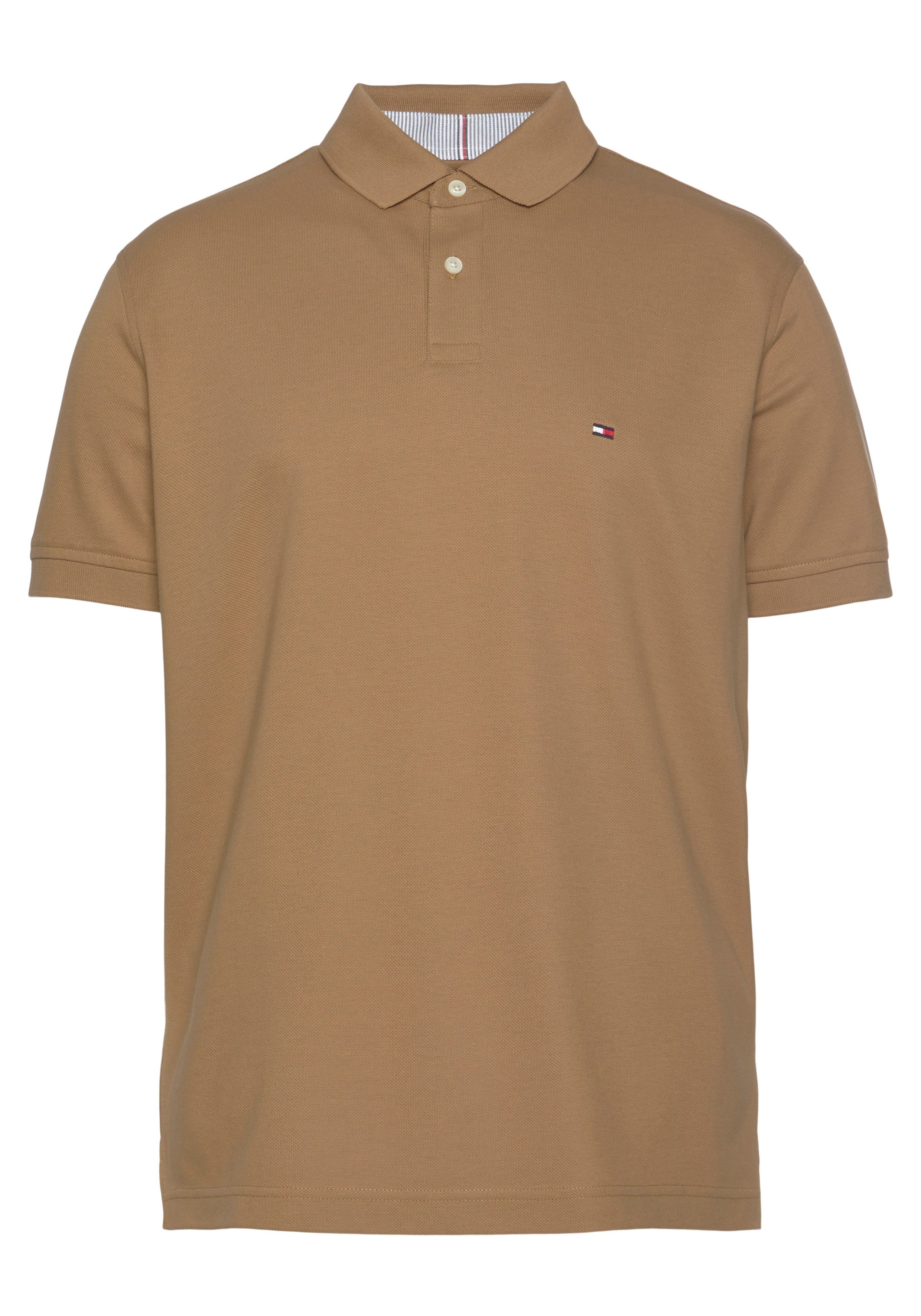 Tommy Hilfiger Poloshirt am REGULAR Hilfiger 1985 innen Kragen POLO Kontraststreifen Tommy mit countryside