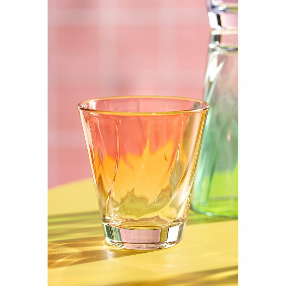 LEONARDO Glas Twist Rot 215 ml, Glas