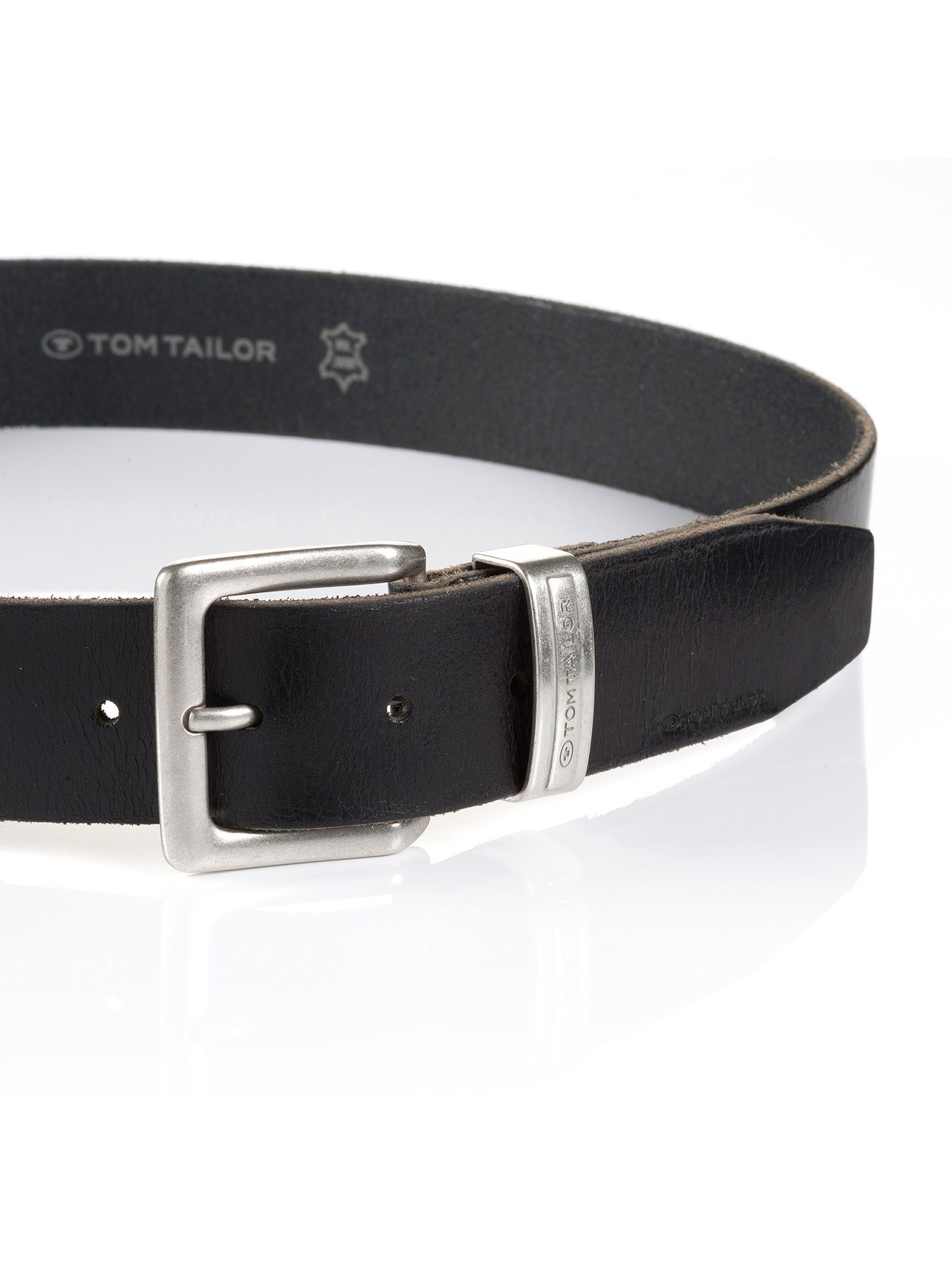 TOM TAILOR Ledergürtel All Styles Echtleder Schnalle Dornschließe