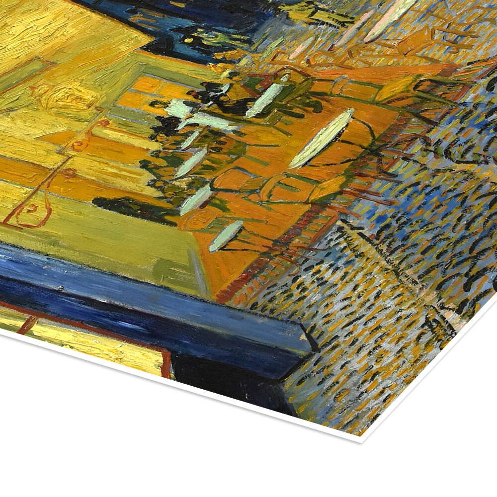 Posterlounge Wandbild Caféterrasse am Abend, Vincent van Gogh, erhältlich als Poster, Leinwandbild, Wandsticker oder Acrylglasbild