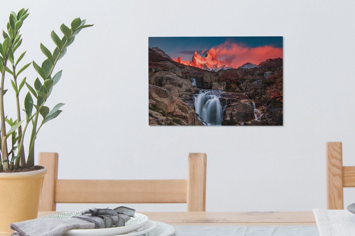 OneMillionCanvasses® Leinwandbild Fitz Roy, in 30x20 cm Argentinien, Patagonien, St), Wanddeko, (1 Wandbild Leinwandbilder, Aufhängefertig