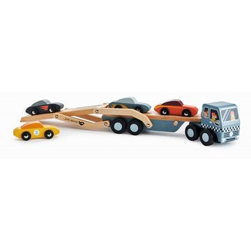 Tender Leaf Toys Spielzeug-Transporter Autotransporter Holzspielzeug Kinderspielzeug