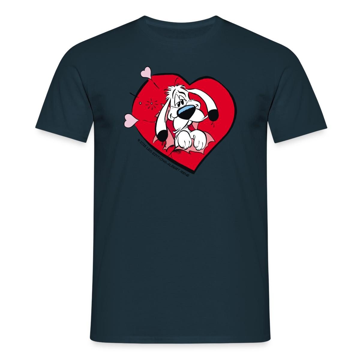 Spreadshirt Asterix & Obelix Idefix Ist Verliebt Männer T-Shirt (1-tlg)