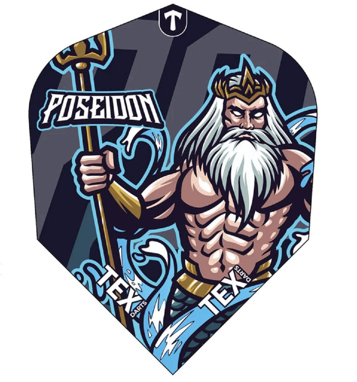 COFI 1453 Dart-Flights Dart Flights – Robuste Flights für präzise Würfe Greek Motive