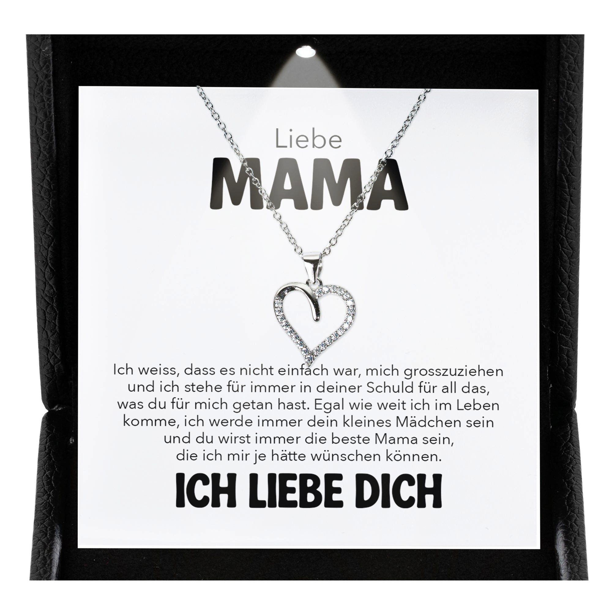 Schmuckset Liebe Mama Geschenk von Tochter Frauen Halskette Muttertag Damen Schmu