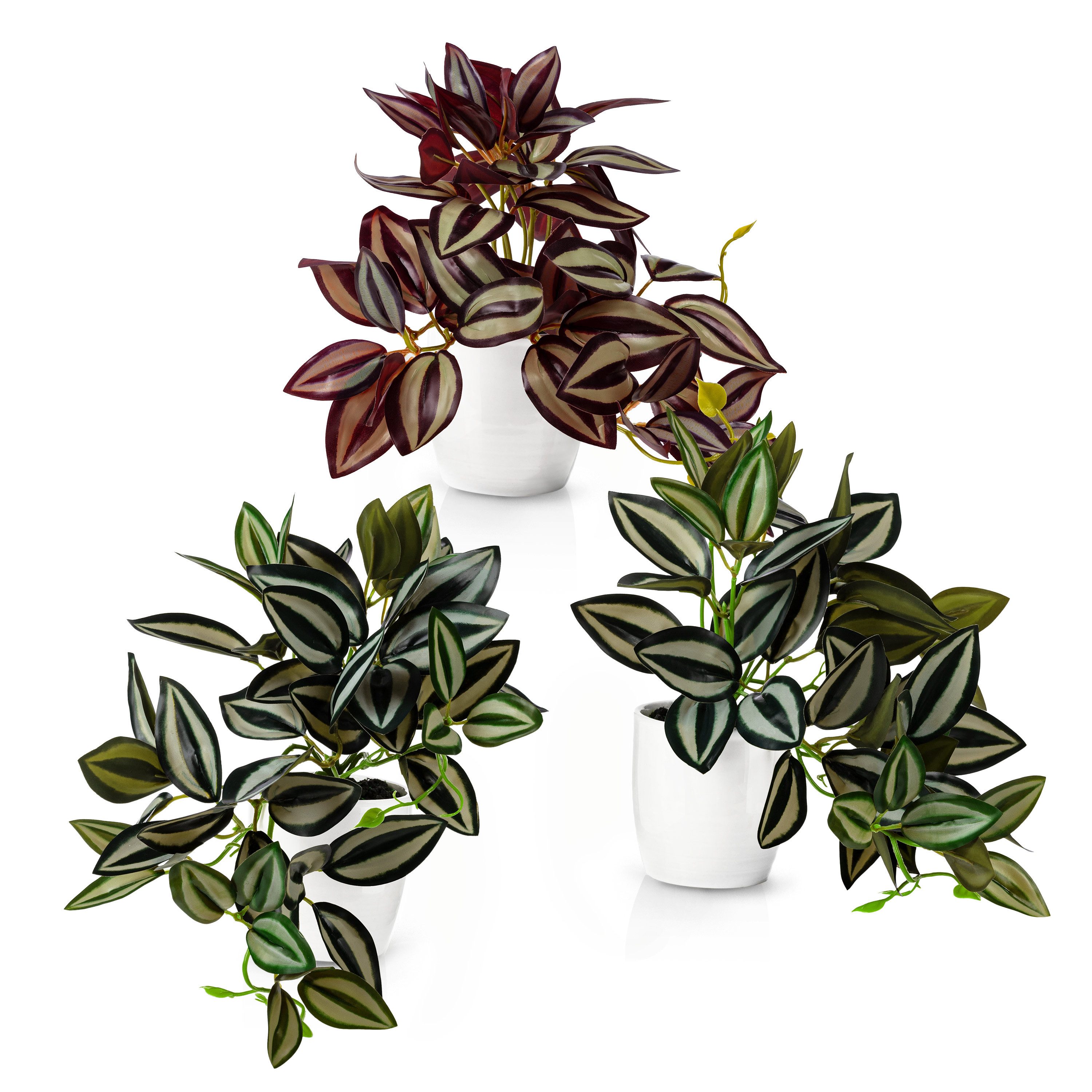 Kunstpflanze Künstliche hängepflanzen im Keramiktopf, Kunstpflanze hängend günstig online kaufen