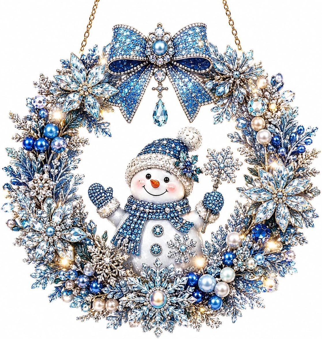 Bomiclss Weihnachtsfigur Weihnachts Bastelset Erwachsene – DIY Perlen Sonnenfänger