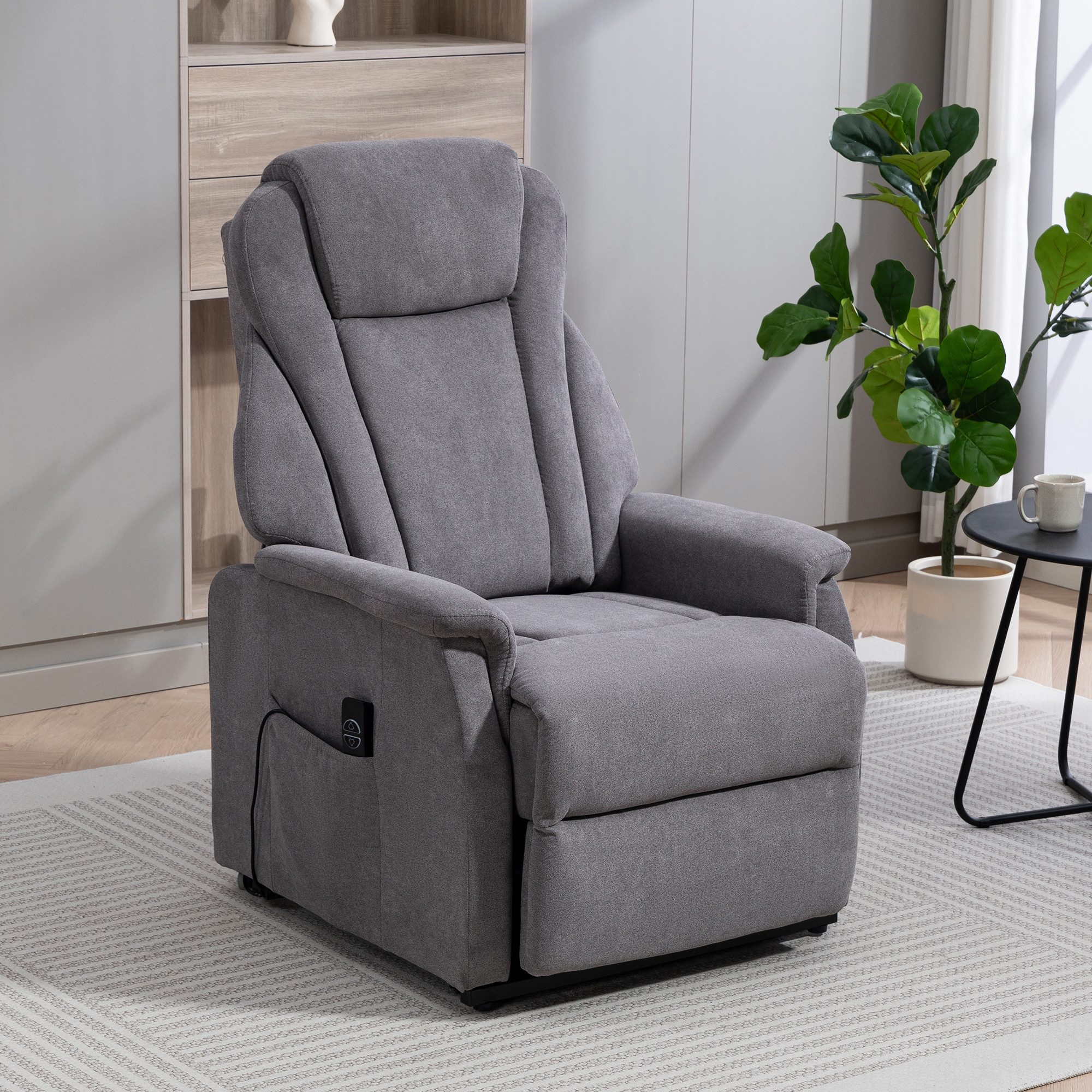 Duo Collection TV-Sessel Toronto XXL mit elektrischer Aufstehhilfe und Relaxfunktion, bis 150kg belastbar, Taschenfederkern, Stahlwellenunterfederung