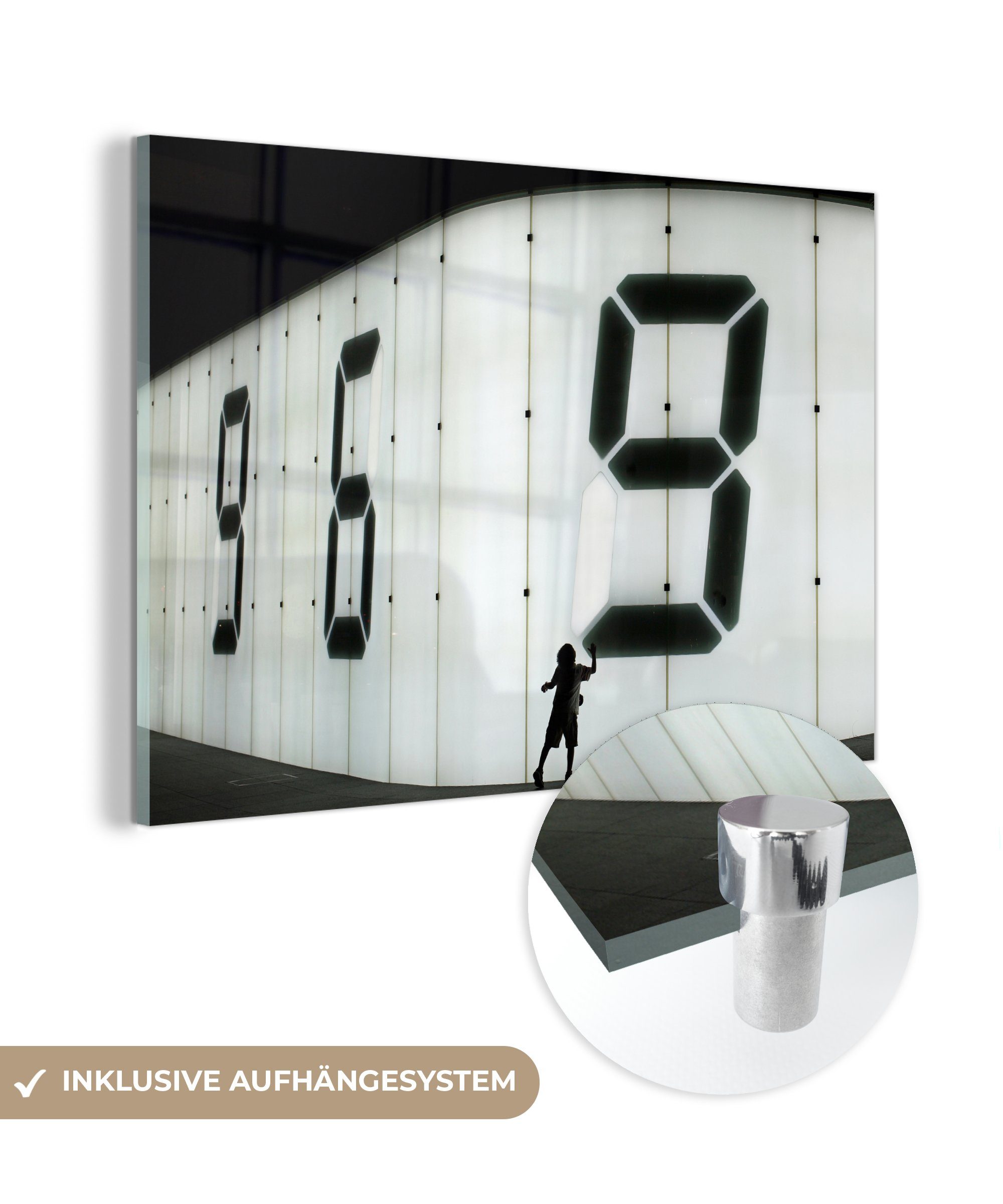 Acrylglasbilder St), & 9 Wohnzimmer Klasse digital, MuchoWow Schlafzimmer (1 Acrylglasbild