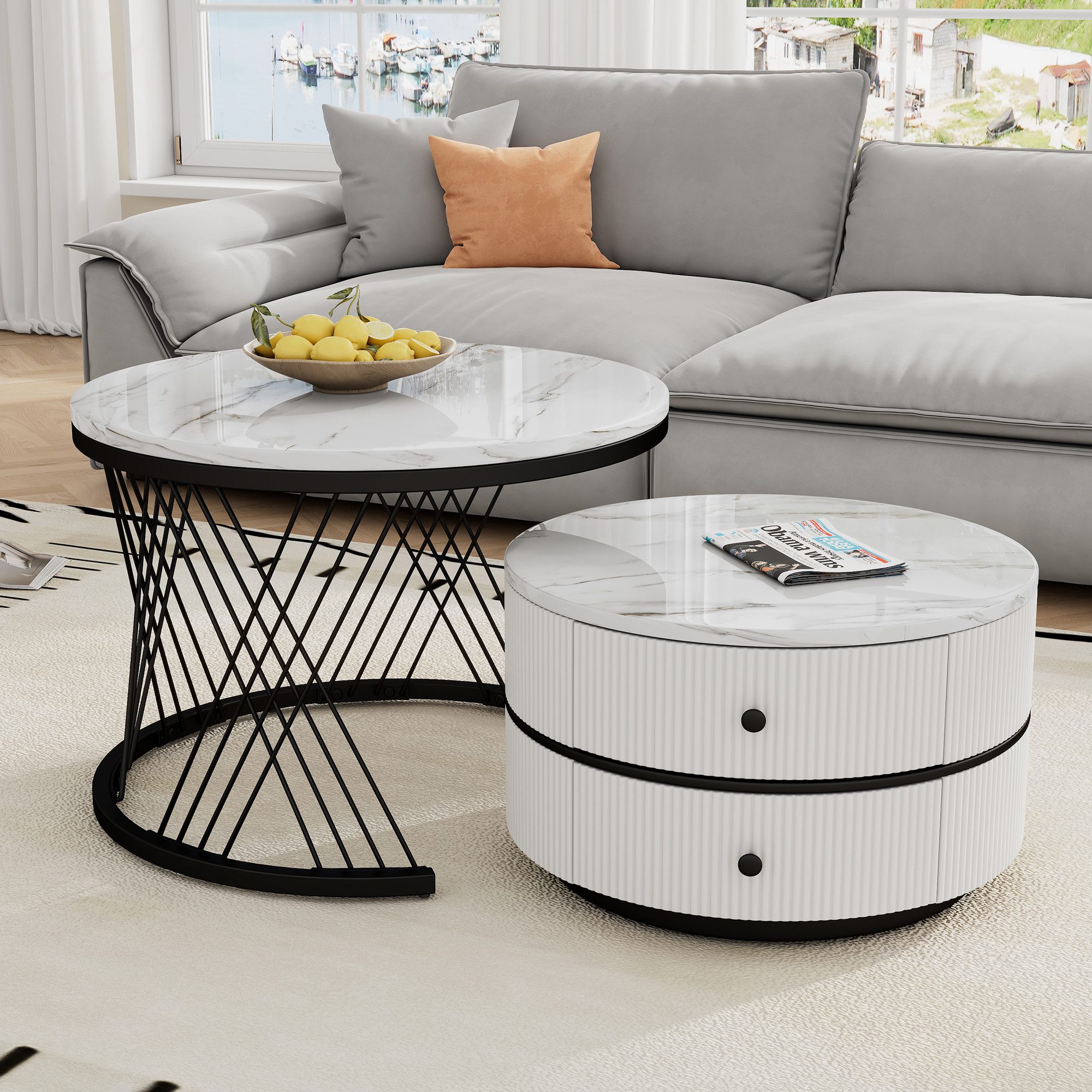 MODFU Couchtisch Couchtisch-Set in Nestform (Sofatisch, günstig online kaufen