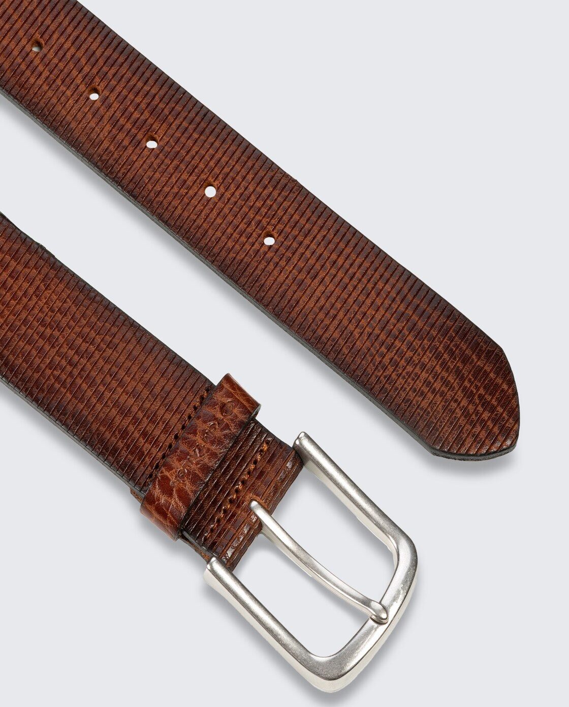 TOM TAILOR Ledergürtel Belts TTROY Ledergürtel mit abgerundeter Dornschließe