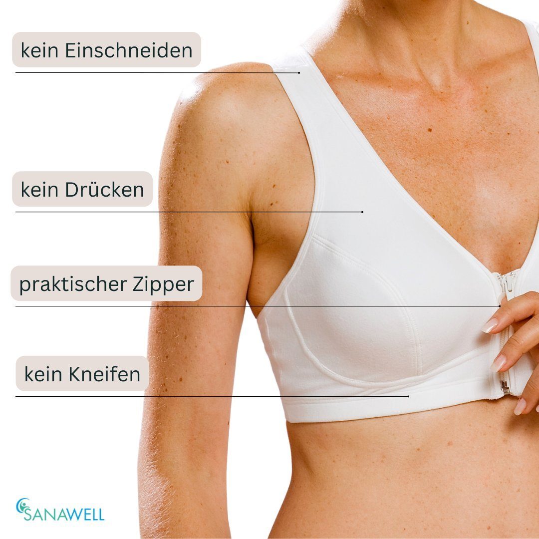 Medosan Entlastungs-BH Komfort-BH mit Racerback