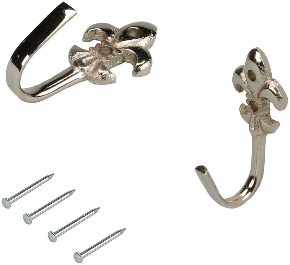 Liedeco Raffhaken Lilie, Gardinen, (Set, 2-tlg), für Seitenschals, Gardinen günstig online kaufen