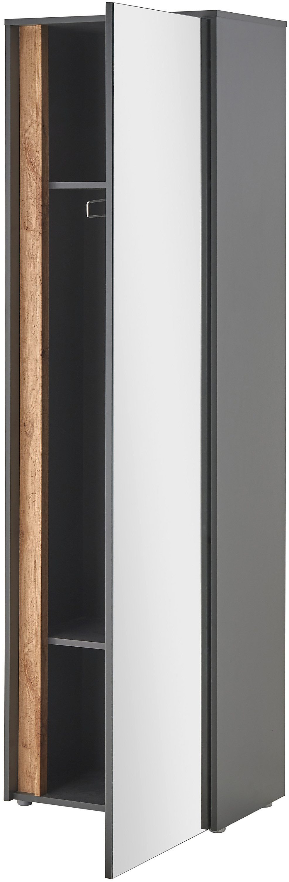 Home affaire Garderoben-Set GIRON/CiTY, moderne Garderobe, Komplettset mit viel Stauraum, (Komplett-Set, 3-St), enthält Garderobenschrank, Paneel, Schuhbank ink – Bild 5 von 5