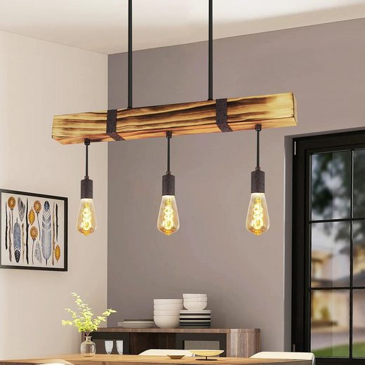 ZMH Pendelleuchte »Holz Pendelleuchte Vintage Esszimmerlampe Retro