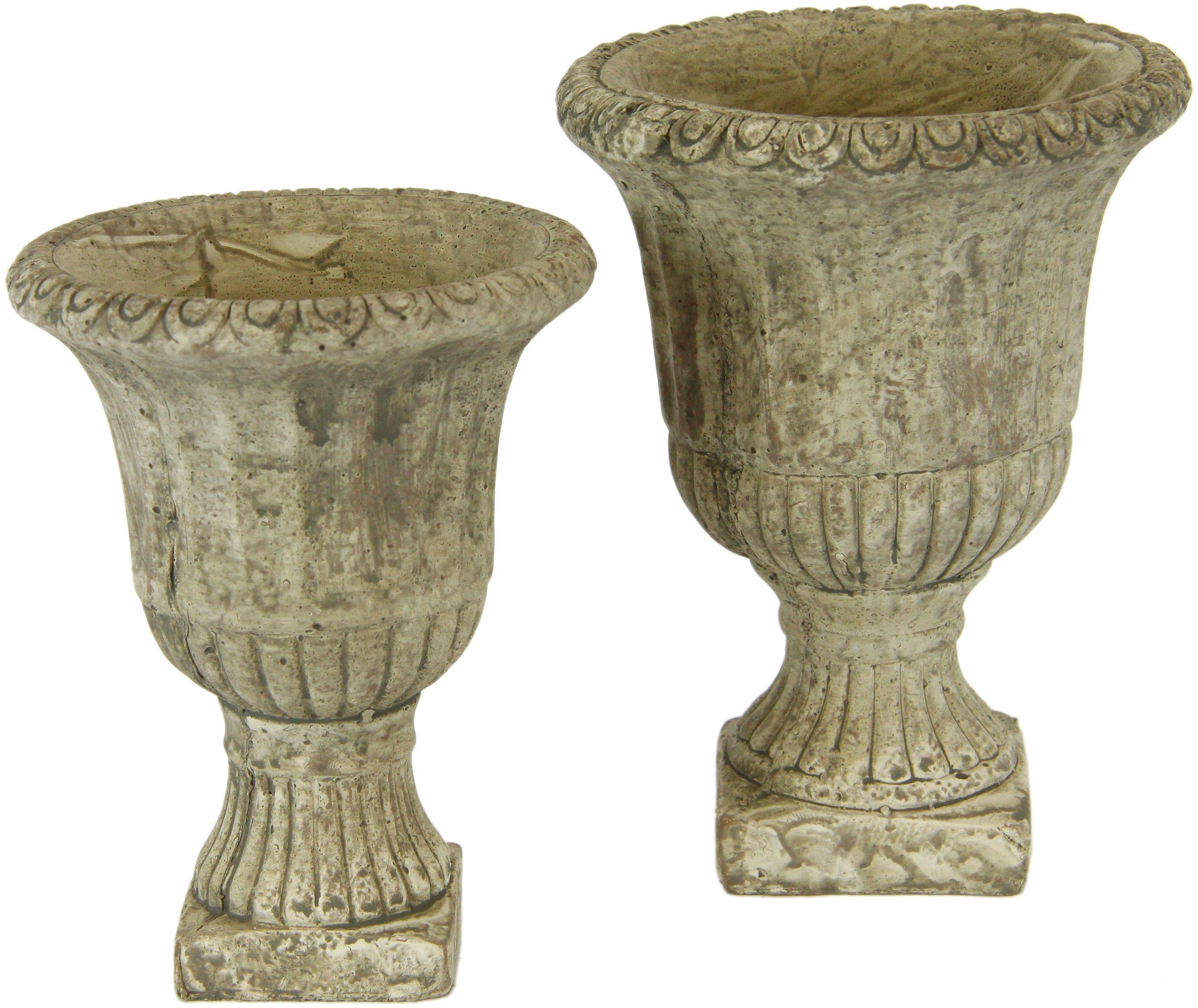 I.GE.A. Übertopf Antik-Betonpokal (Set, 2 St) günstig online kaufen
