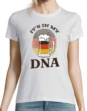 Youth Designz T-Shirt It´s In My DNA Damen Shirt mit lustigem Bier Frontprint