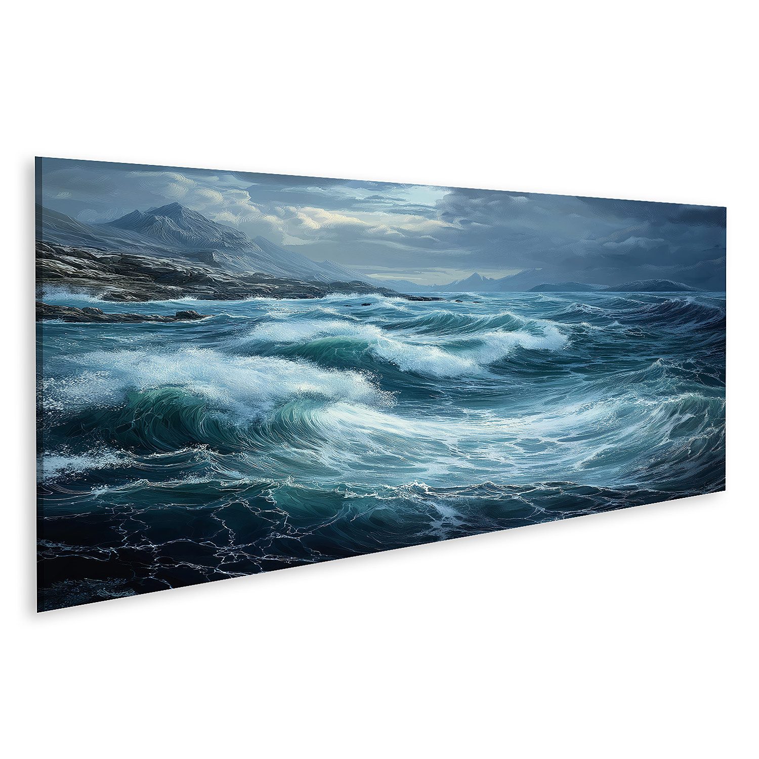 islandburner Leinwandbild Atemberaubendes Ozeanbild mit Wellen - perfekt für Naturfreunde