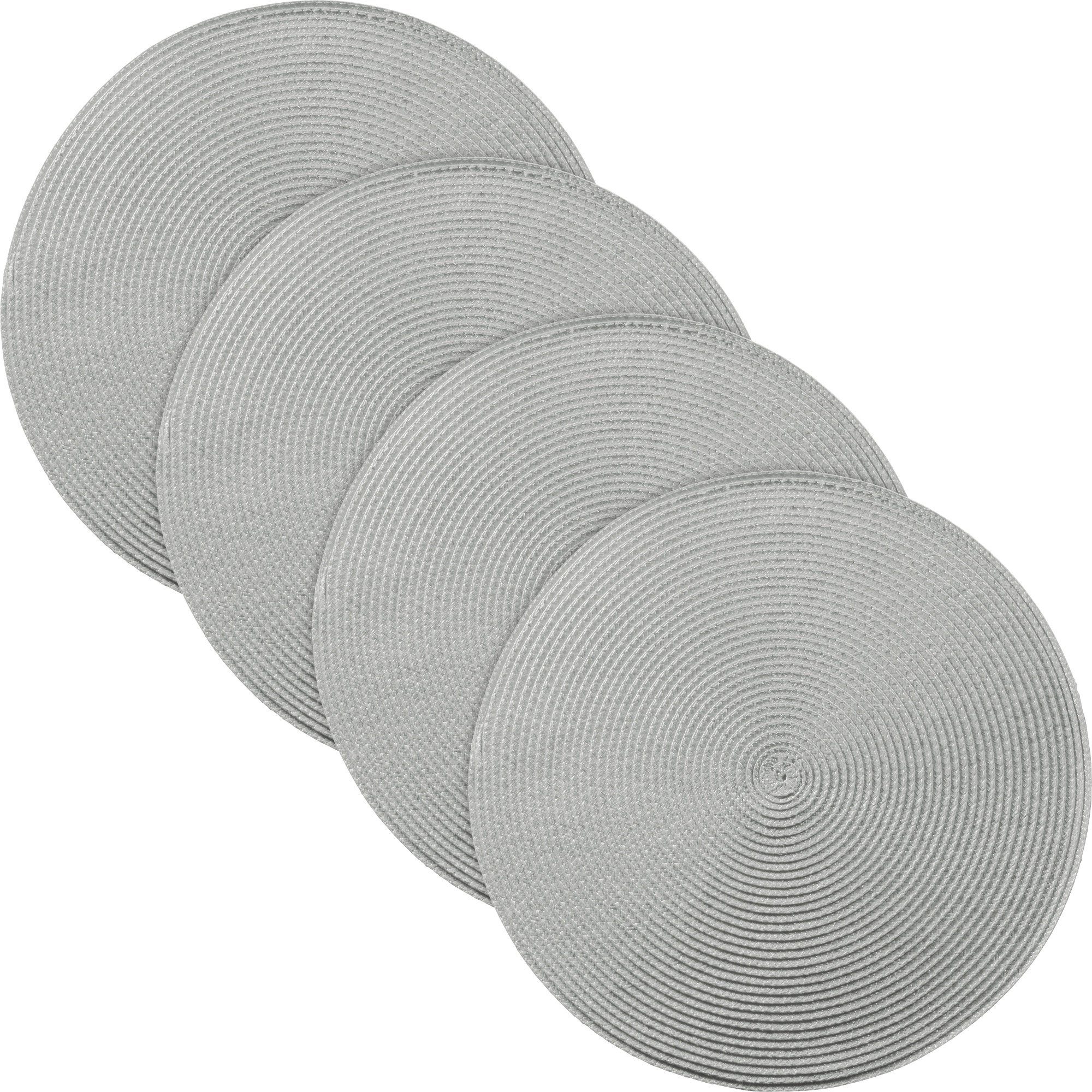 Erwin Müller Platzset Tischset "Amadora" 4er-Pack, Uni günstig online kaufen