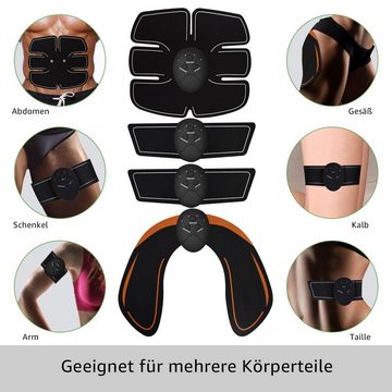 VSIUO EMS-Gerät Bauchtrainer, Trainingsgerät, EMS Muskelstimulator, (USB wiederaufladbarer tragbarer Muskelstimulator), elektrischer Armtrainer Hüfttraining Fitnessgürtel