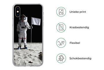 MuchoWow Handyhülle Mond - Weltraum - Astronaut, Handyhülle Apple iPhone Xs, Smartphone-Bumper, Print, Handy