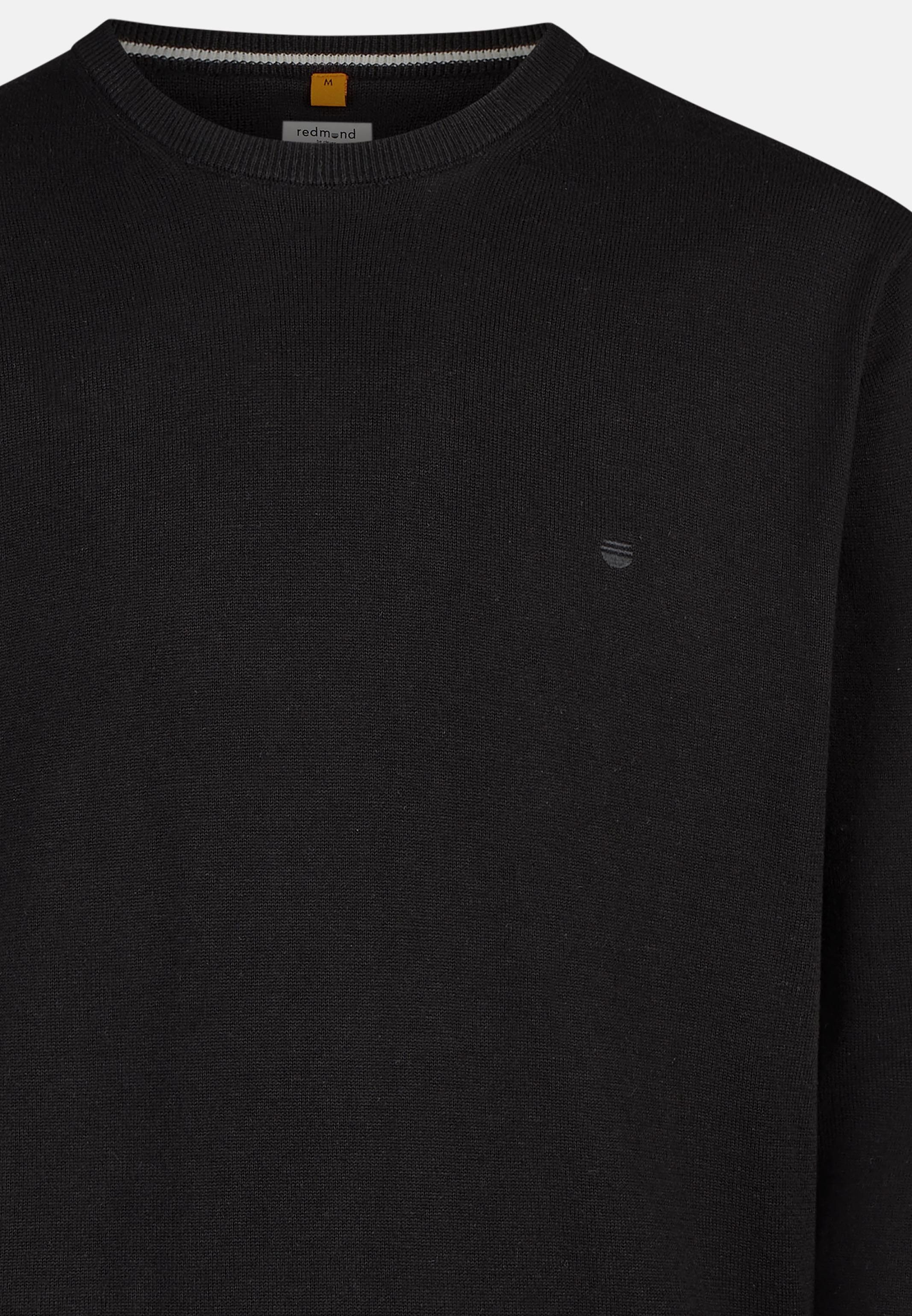 Redmond Rundhalspullover Basic (1-tlg) Pullover - Baumwolle - Atmungsaktiv - Weicher Feinstrick