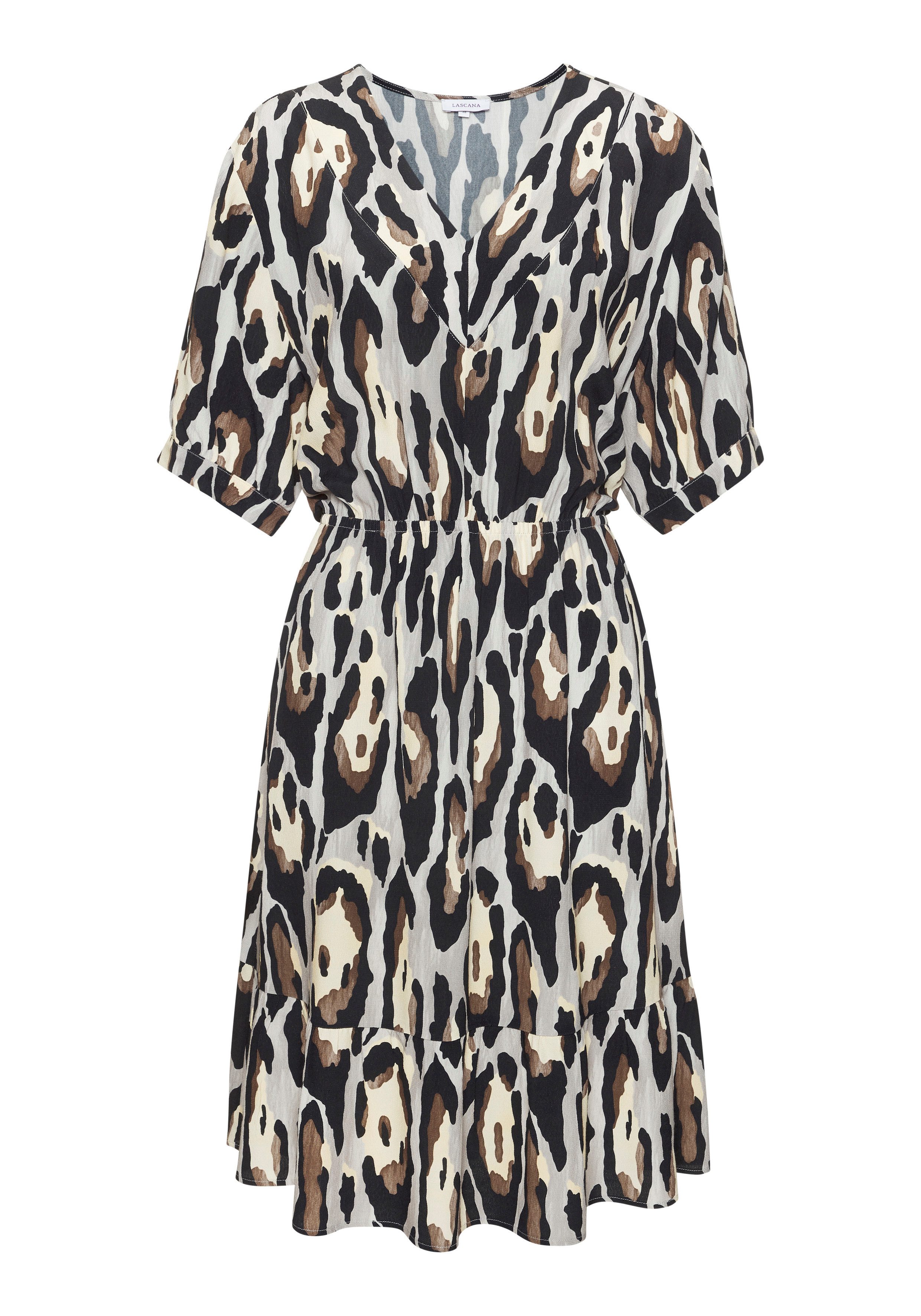LASCANA Tunikakleid mit V-Ausschnitt aus gewebter Viskose. € 59,99