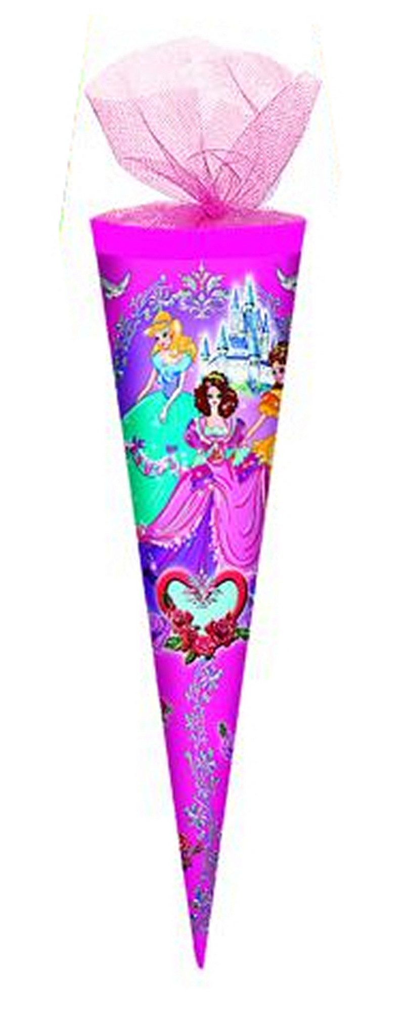 Schultüte Schultüte / Zuckertüte / Länge: 35cm / rund / Tüllverschluss / "Prinze