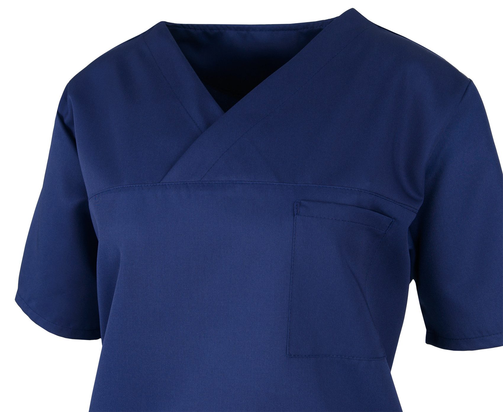 BEB Schlupfbluse beb MEDIZIN/PFLEGE Unisex KASACK Kurzarm V-Neck TENCEL Mar günstig online kaufen