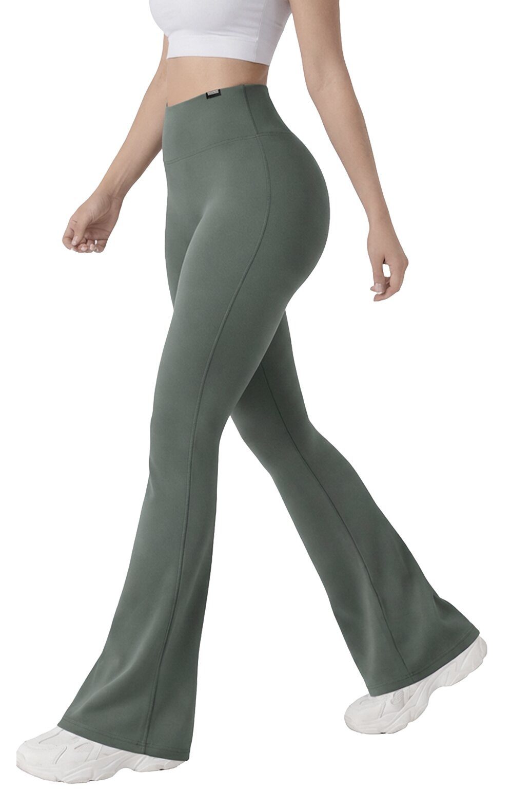 Smilodox Schlaghose Loreen, Flared Seamless Sportleggings, Schlaghose, Blickdicht Slim Fit Booty Yogahose, Elastisch Fitnessleggings, Gym, Freizeit