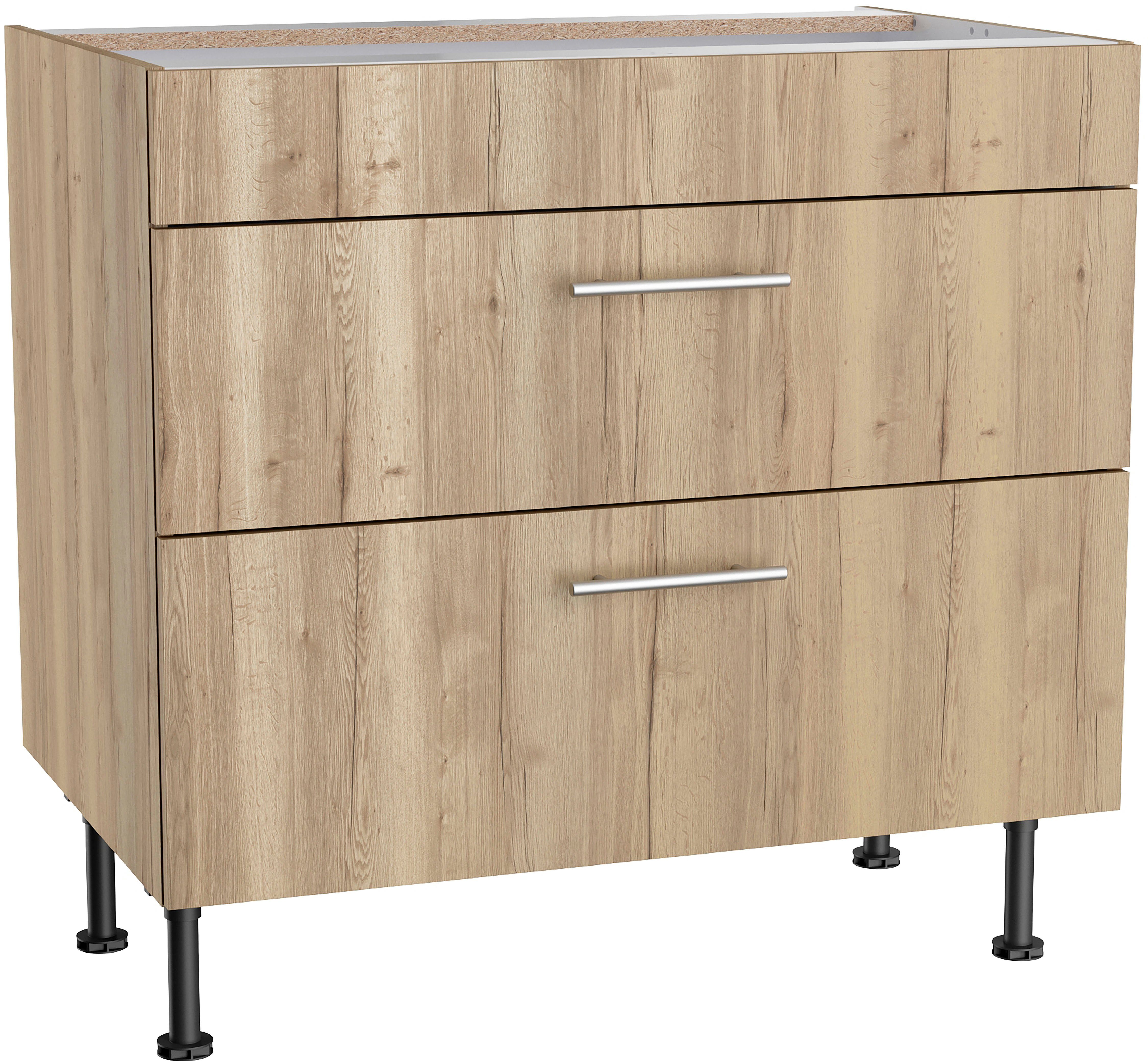 OPTIFIT Unterschrank Klara Breite wildeiche 90 cm