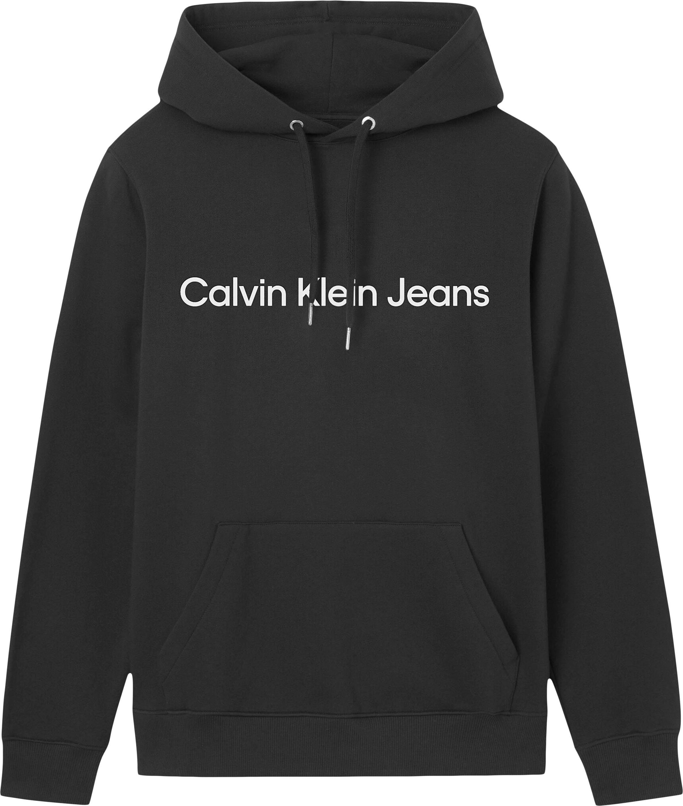 Ck Calvin Kapuzensweatshirt INSTITUTIONAL Black Klein CORE HOODIE Jeans LOGO