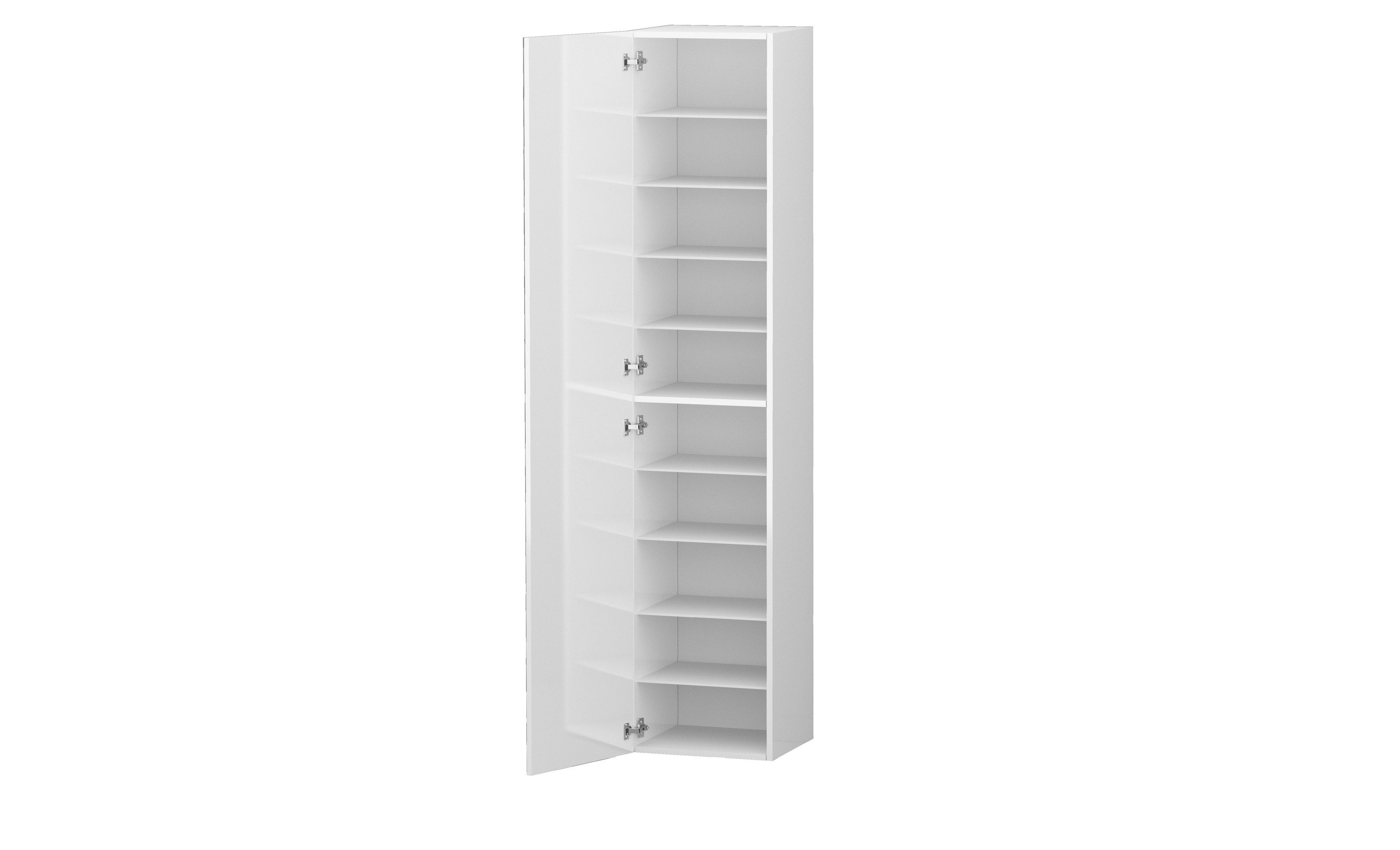 freiraum Schuhschrank Anzio in Weiß Hochglanz - 45x191x35cm (BxHxT)