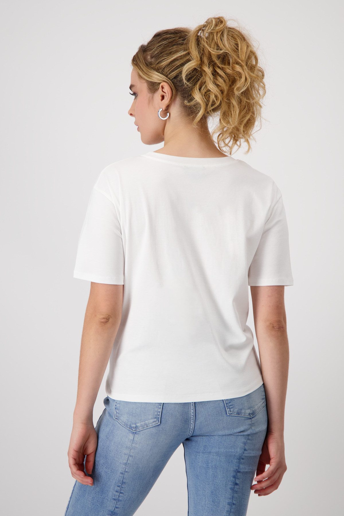 Monari Rundhalsshirt mit Frontprint
