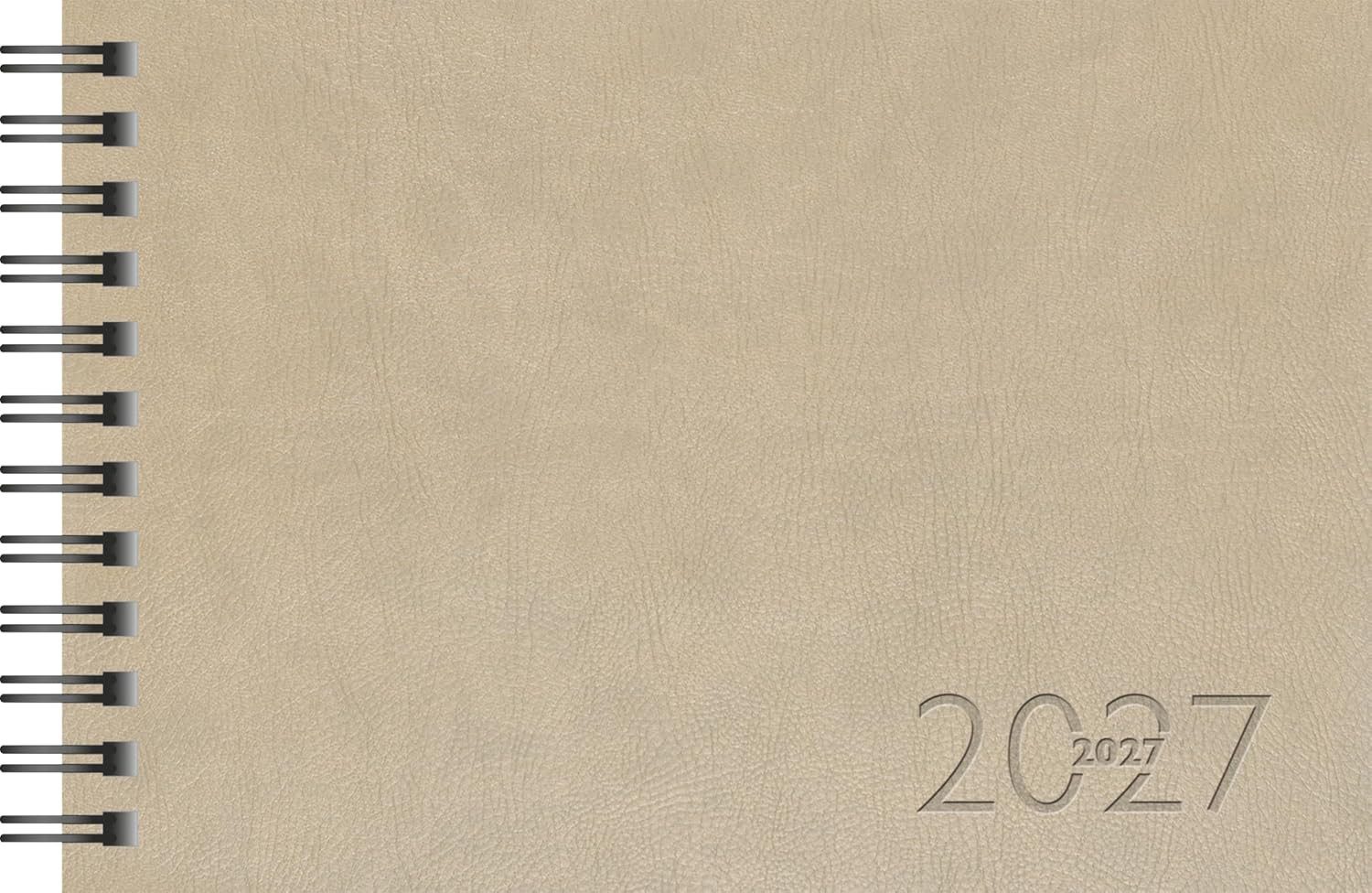 Taschenkalender rido/idé Taschenkalender Septimus 2027 A6 quer, Kunstleder, grau