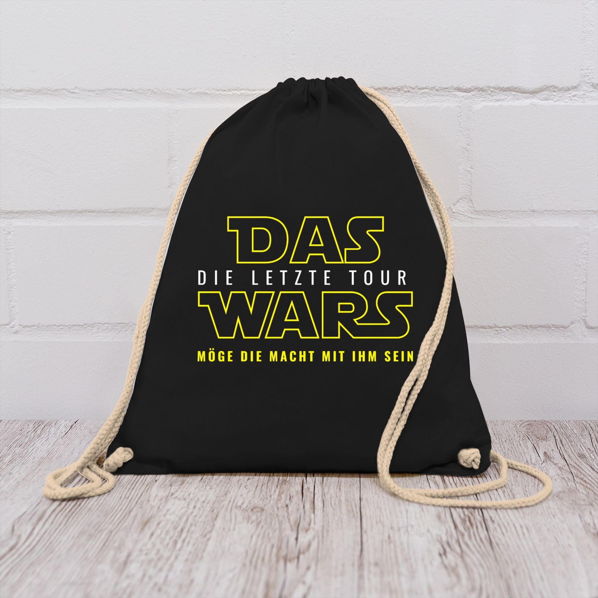 Schwarz Letzte Das Männer Wars Turnbeutel Shirtracer 1 Tour, - JGA