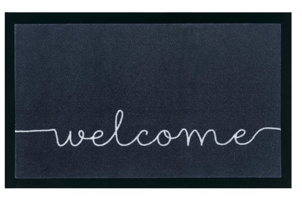 Fußmatte CLEAN WELCOME Schmutzfänger · Design strapazierfähig 75x45cm Höhe: Modern anthrazit, mm, riess-ambiente, 5 · Fußabtreter · rechteckig