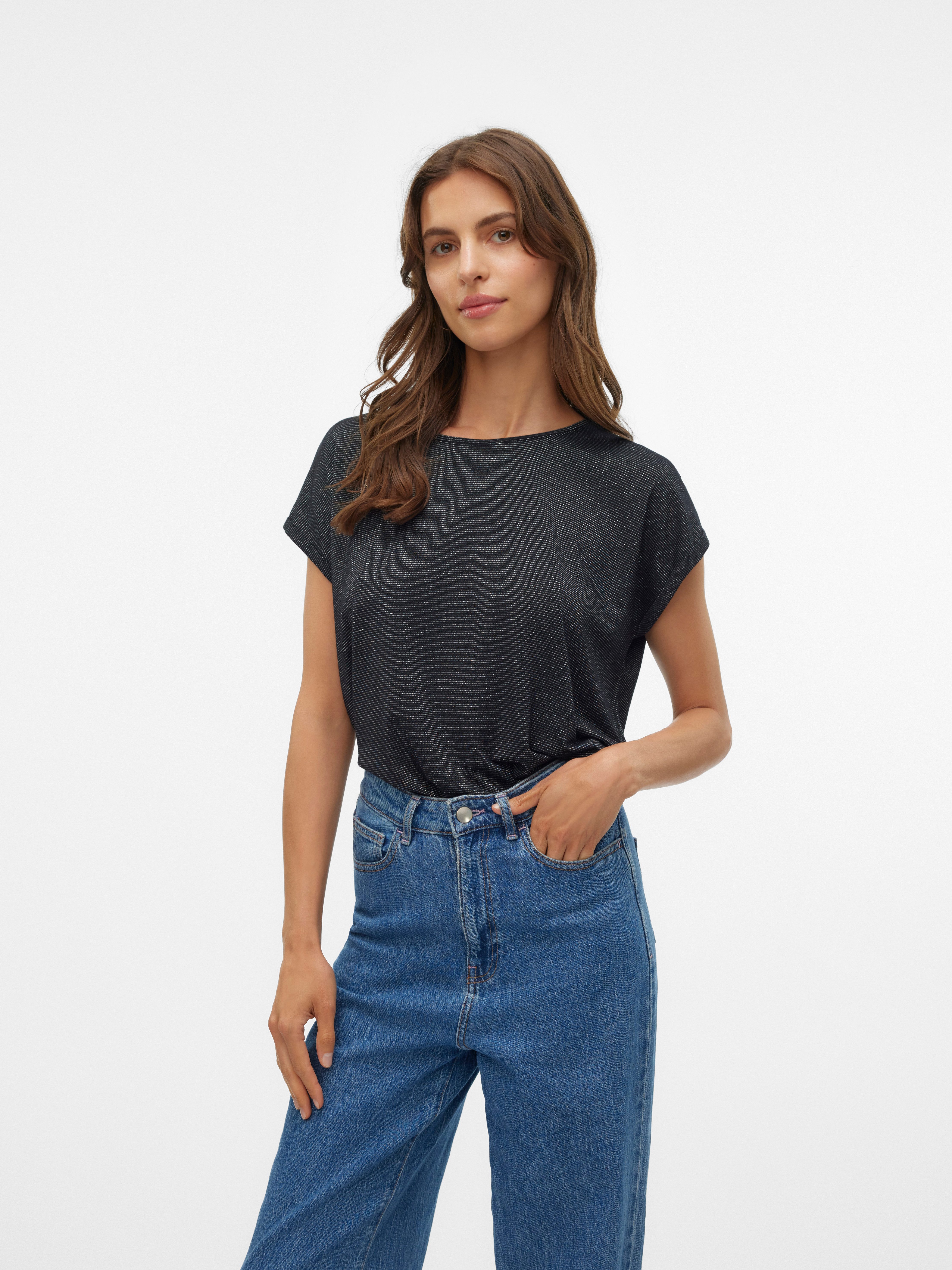 Vero Moda Rundhalsshirt VMLAVA PLAIN SS günstig online kaufen