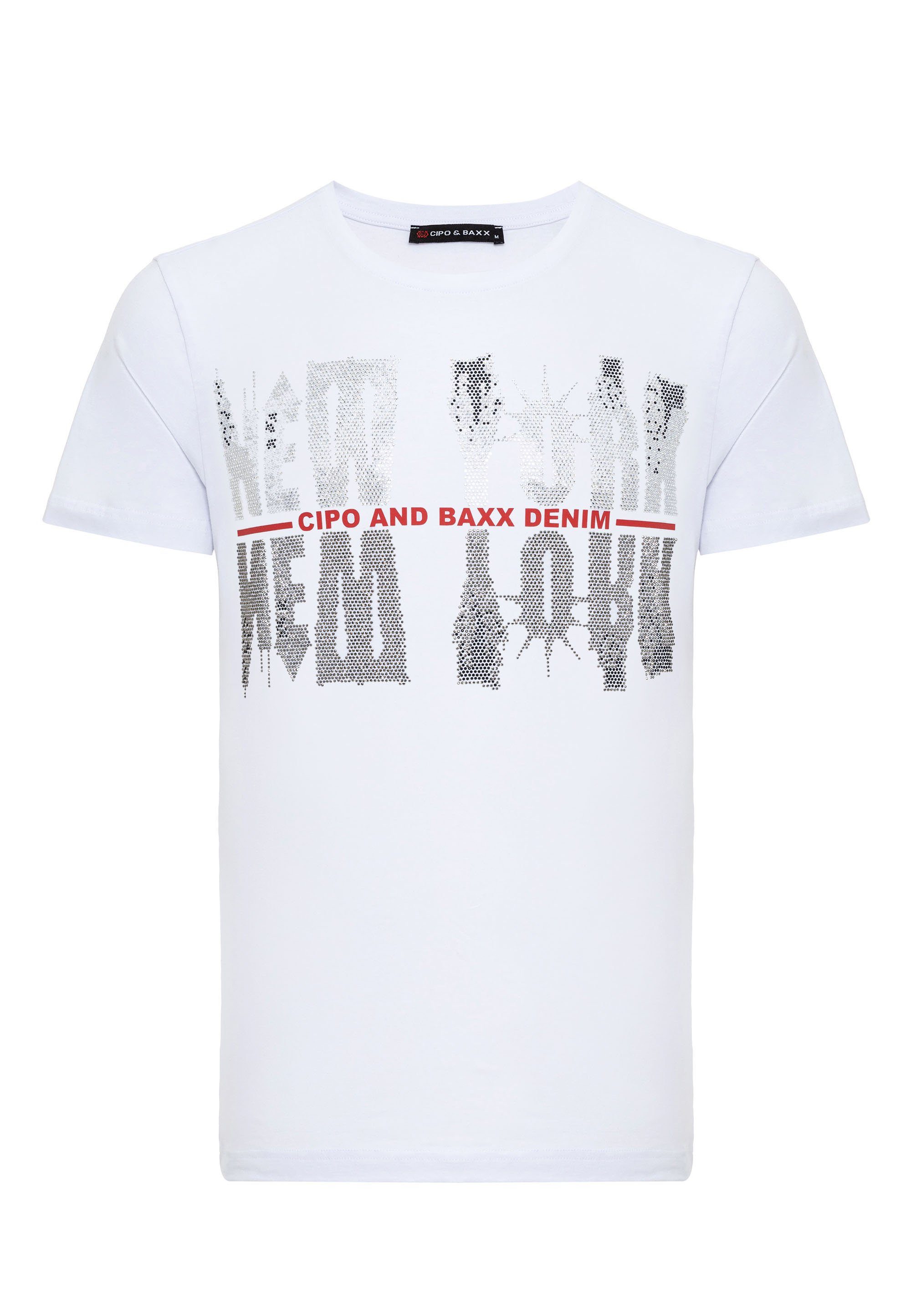 Baxx Cipo Look in & T-Shirt coolem weiß