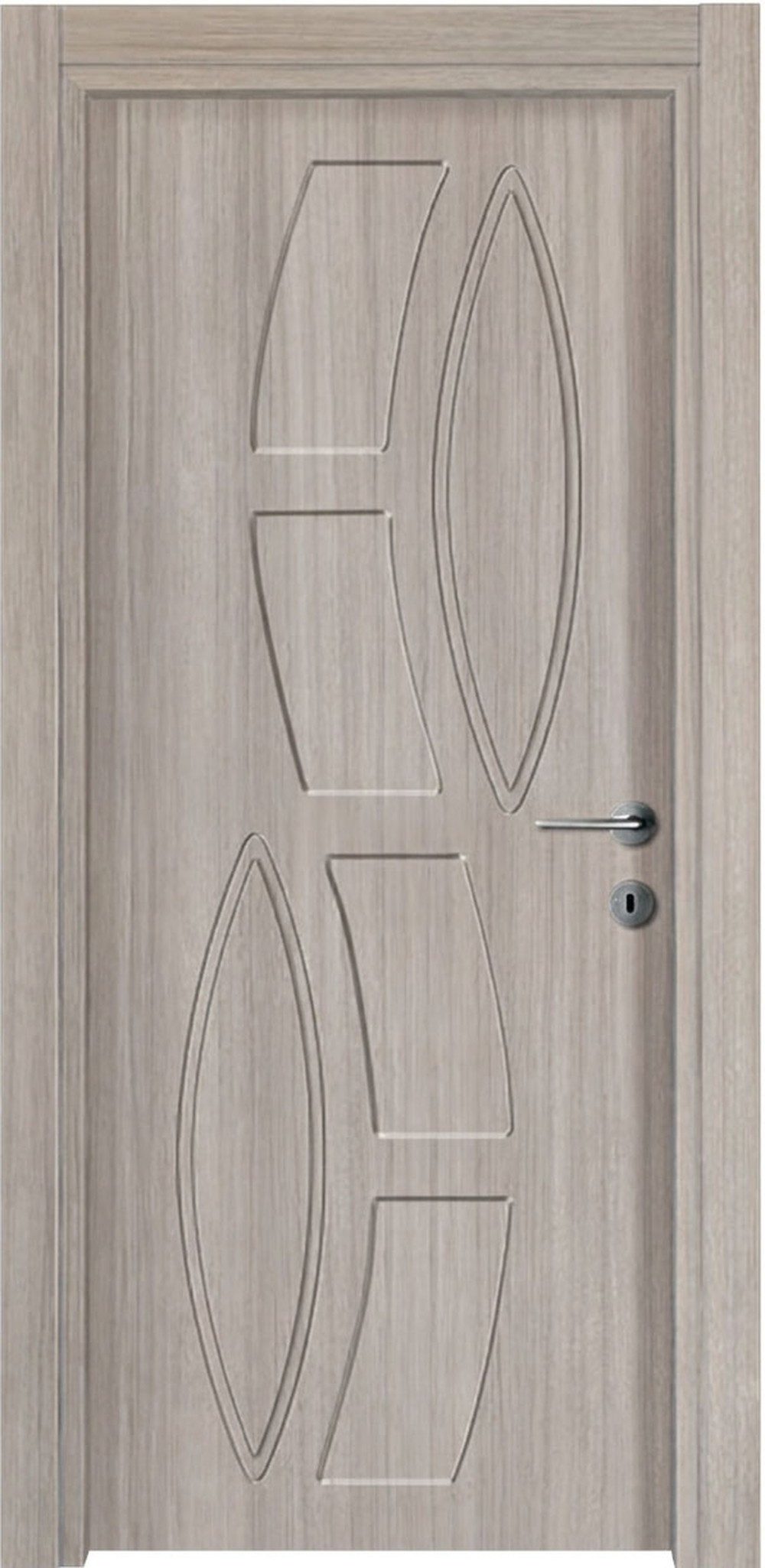 Xlmoebel Zimmertür Hochwertige hellbraune Holz-Zimmertür im modernen Design, Made in Europa