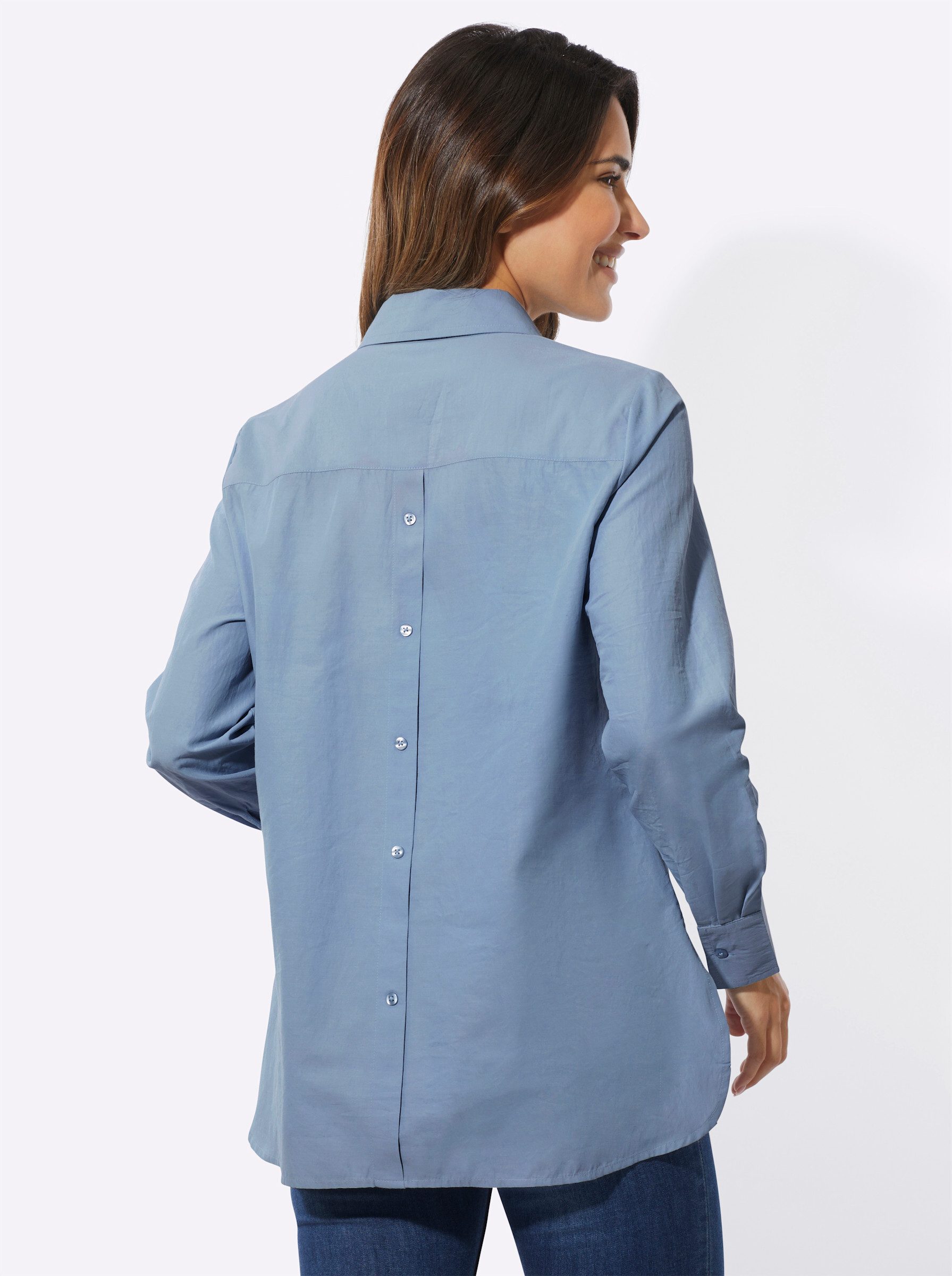 Sieh an! Klassische Bluse Longbluse günstig online kaufen