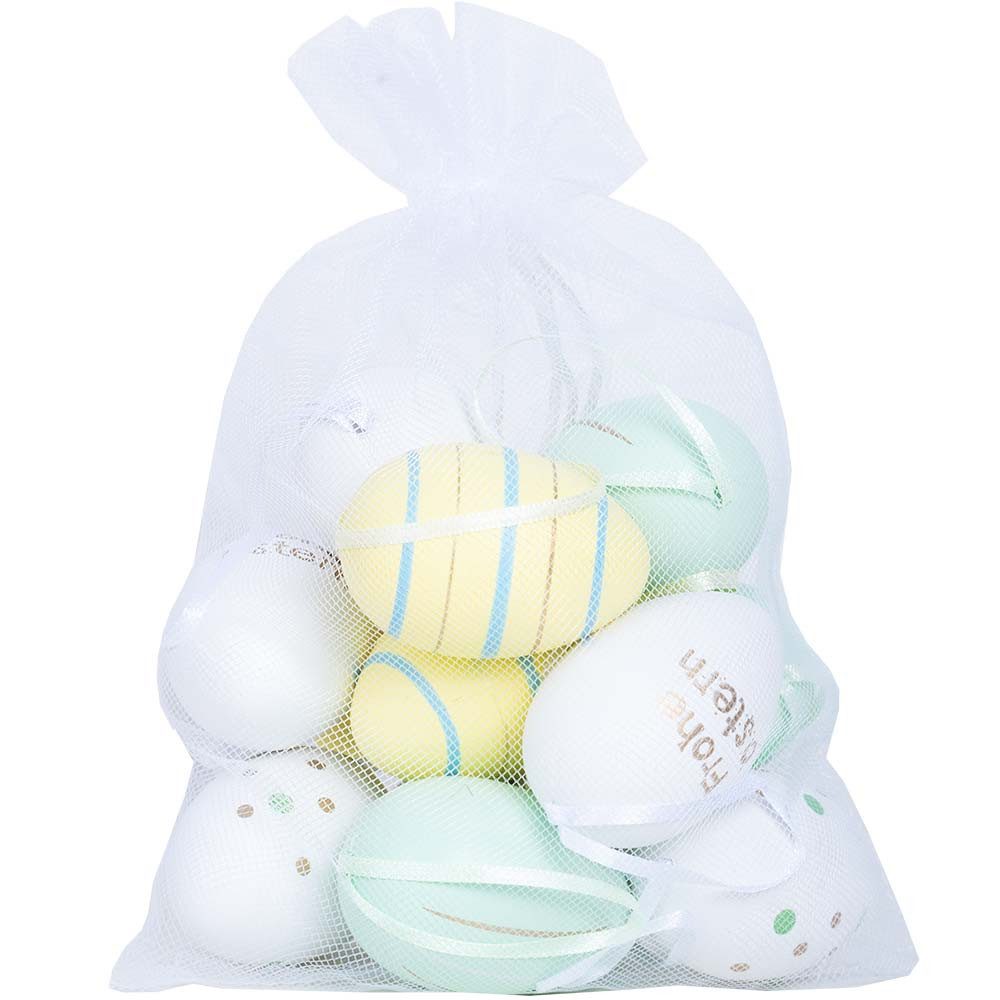 RIFFELMACHER & WEINBERGER Osterei Ostereier gelb grün 6cm 12 stk