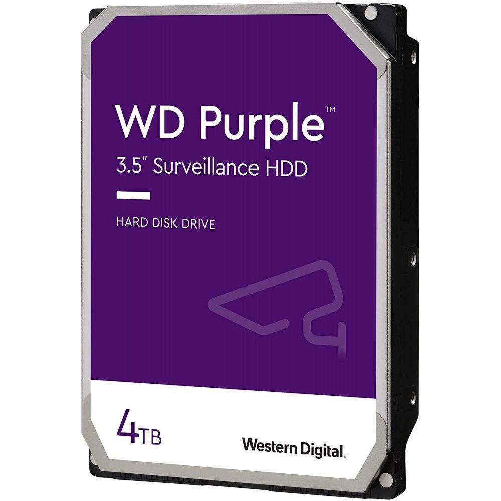Western Digital WD Purple 4 TB HDD - Interne Festplatte - silber interne HDD-Festplatte 3,5 Zoll"
