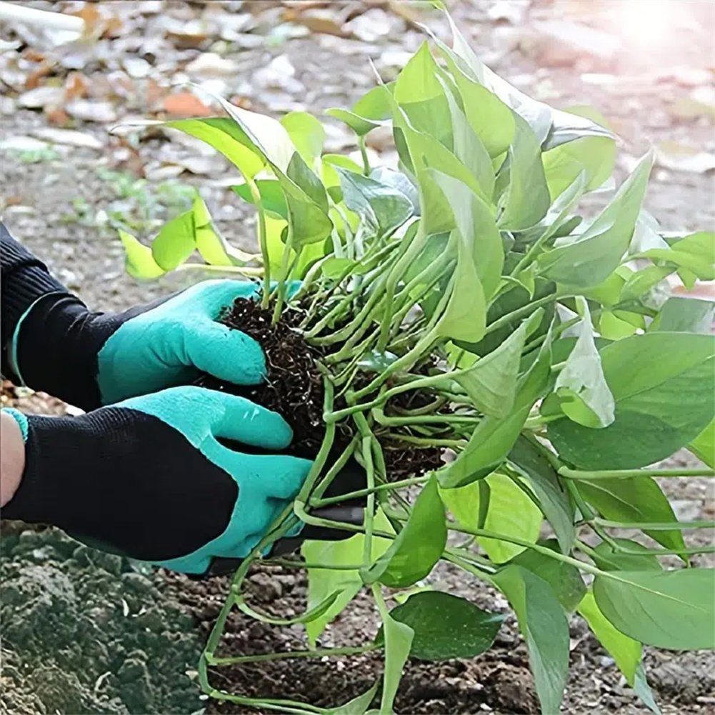 Atäsi Gartenhandschuhe 1Paar Pflanzen Handschuhe Graben Gartenhandschuhe Für Krallen Mit