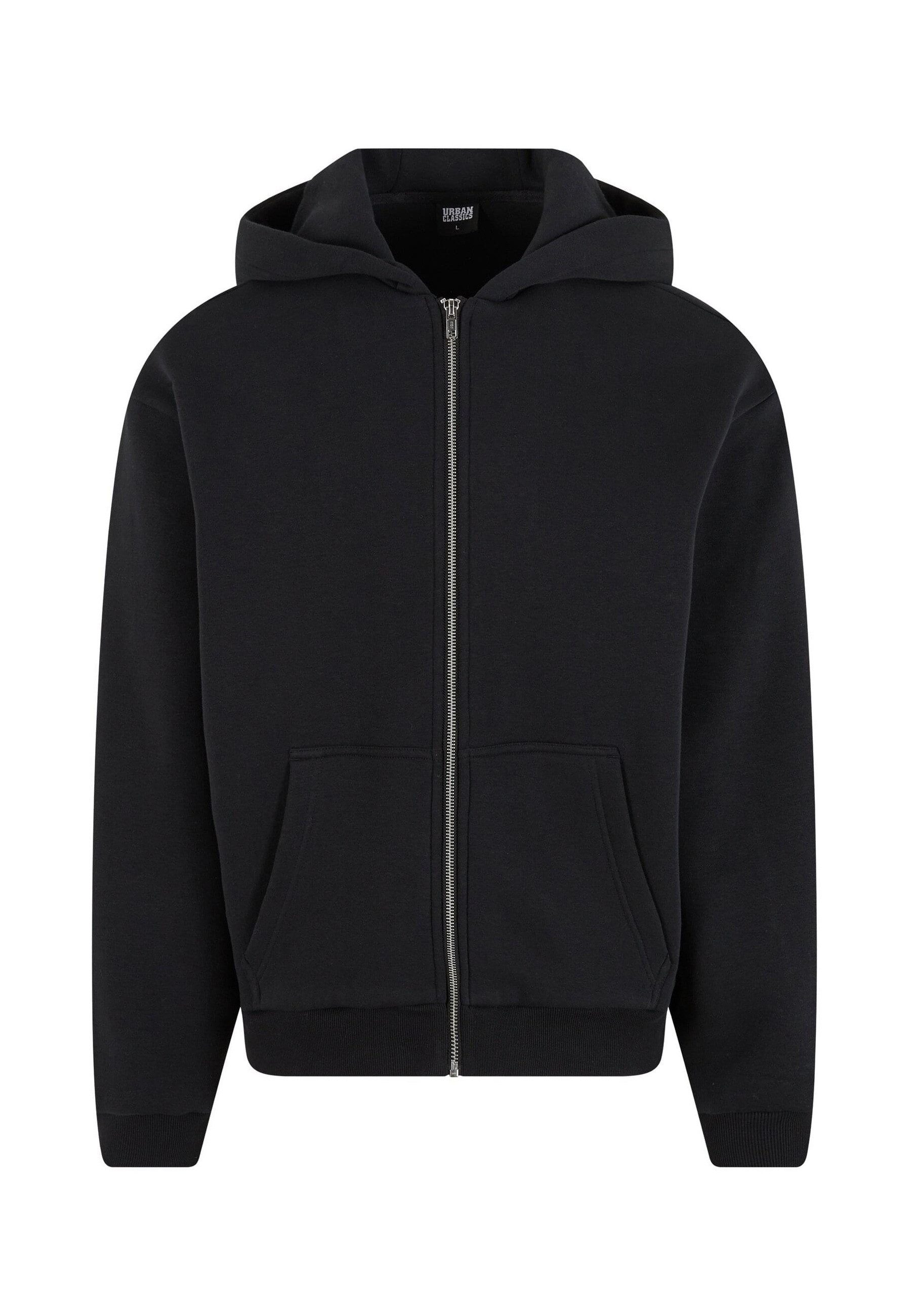 URBAN CLASSICS Strickpullover Urban Classics Fluffy Zip Cardigan (1-tlg)