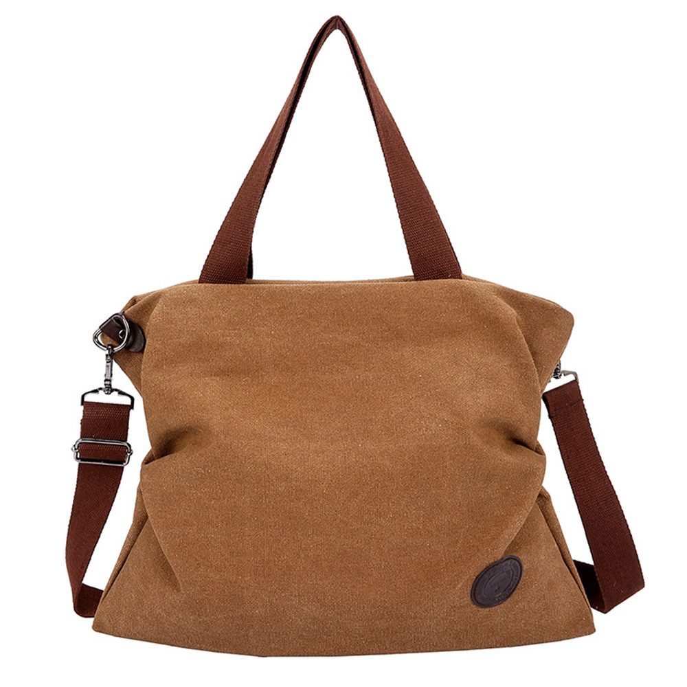 Schultertasche Handtasche Damen,Canvas Umhängetasche,Hobo Crossover Bag