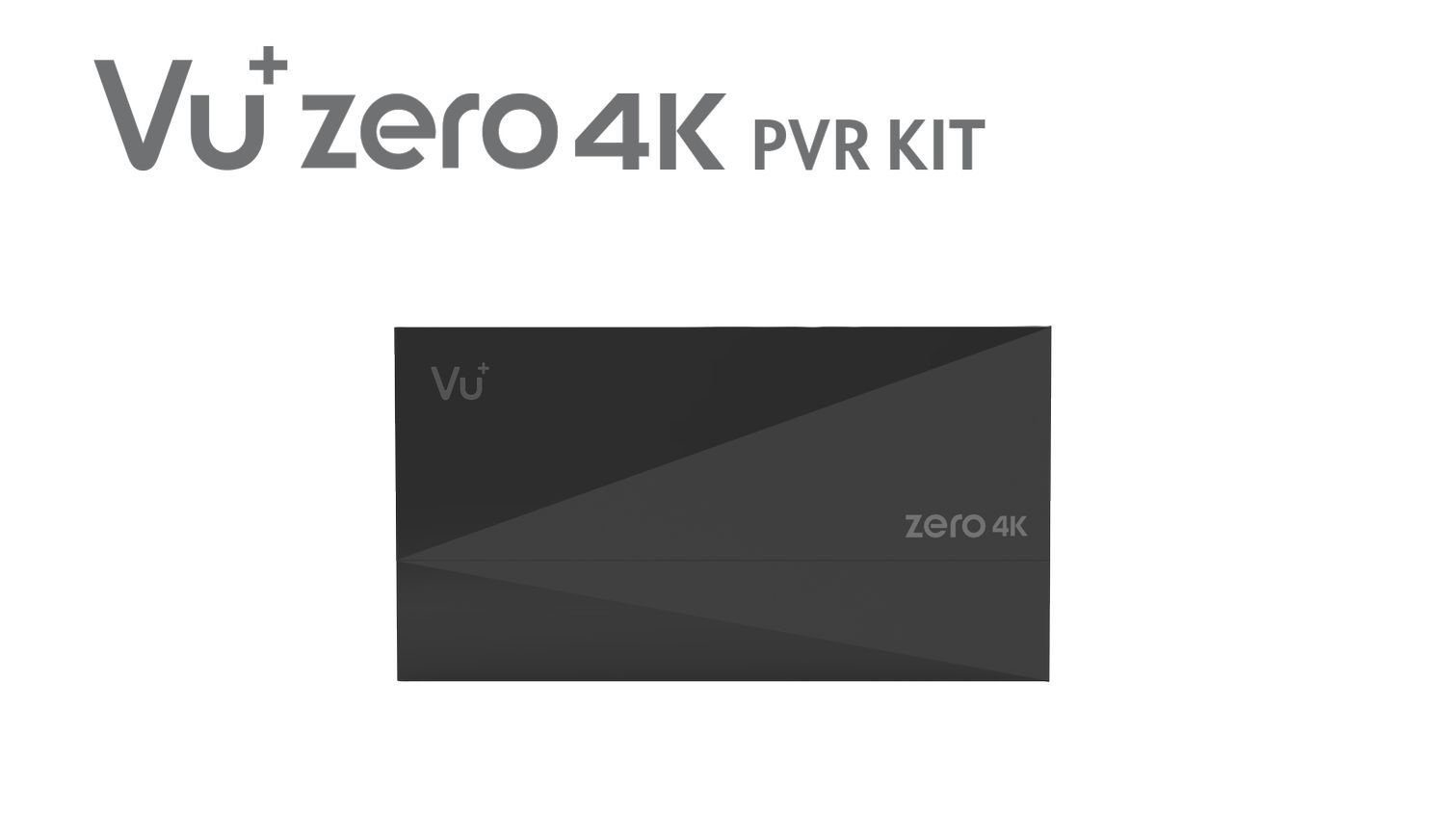 4K Tuner Zero HDD, Kit Inklusive VU+ schwarz PVR VU+ 2TB,